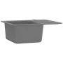 Granite kitchen sink with a gray bowl by vidaXL, Sinks - Ref: Foro24-142953, Price: 144,00 €, Discount: %