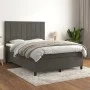 Cama box spring con colchón terciopelo gris oscuro 140x200 cm de , Camas y somieres - Ref: Foro24-3143026, Precio: 474,33 €, ...