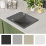 Küchenspüle aus Granit mit grauer Schüssel von vidaXL, Sinkt - Ref: Foro24-142953, Preis: 145,97 €, Rabatt: %