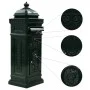 Buzón de columna de aluminio estilo vintage inoxidable verde de vidaXL, Buzones de correo - Ref: Foro24-43890, Precio: 278,02...