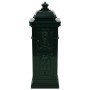 Buzón de columna de aluminio estilo vintage inoxidable verde