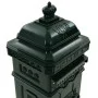 Buzón de columna de aluminio estilo vintage inoxidable verde de vidaXL, Buzones de correo - Ref: Foro24-43890, Precio: 278,02...