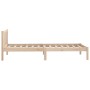 Solid pine wood bed frame 100x200 cm by , Beds and slatted bases - Ref: Foro24-810072, Price: 83,50 €, Discount: %