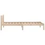 Solid pine wood bed frame 100x200 cm by , Beds and slatted bases - Ref: Foro24-810072, Price: 82,23 €, Discount: %