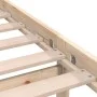 Solid pine wood bed frame 100x200 cm by , Beds and slatted bases - Ref: Foro24-810072, Price: 82,23 €, Discount: %