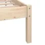 Solid pine wood bed frame 100x200 cm by , Beds and slatted bases - Ref: Foro24-810072, Price: 82,23 €, Discount: %