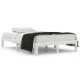 Estructura de cama doble pequeña madera maciza blanca 120x190cm de , Camas y somieres - Ref: Foro24-810336, Precio: 99,22 €, ...