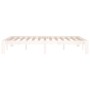 Estructura de cama doble pequeña madera maciza blanca 120x190cm de , Camas y somieres - Ref: Foro24-810336, Precio: 100,58 €,...