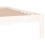 Estructura de cama doble pequeña madera maciza blanca 120x190cm de , Camas y somieres - Ref: Foro24-810336, Precio: 100,58 €,...