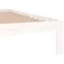 Small double bed frame white solid wood 120x190cm by , Beds and slatted bases - Ref: Foro24-810336, Price: 99,30 €, Discount: %