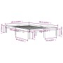 Estructura de cama doble pequeña madera maciza blanca 120x190cm de , Camas y somieres - Ref: Foro24-810336, Precio: 100,58 €,...
