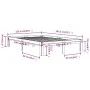 Small double bed frame white solid wood 120x190cm by , Beds and slatted bases - Ref: Foro24-810336, Price: 99,30 €, Discount: %