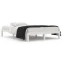 Estructura de cama de madera maciza blanca 135x190 cm de , Camas y somieres - Ref: Foro24-810341, Precio: 76,28 €, Descuento: %