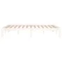 Estructura de cama de madera maciza blanca 135x190 cm de , Camas y somieres - Ref: Foro24-810341, Precio: 76,28 €, Descuento: %