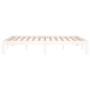 Weißer Massivholzbettrahmen 135x190 cm von , Betten und Lattenroste - Ref: Foro24-810341, Preis: 104,24 €, Rabatt: %