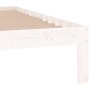 Weißer Massivholzbettrahmen 135x190 cm von , Betten und Lattenroste - Ref: Foro24-810341, Preis: 104,24 €, Rabatt: %
