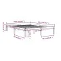 Estructura de cama de madera maciza blanca 135x190 cm de , Camas y somieres - Ref: Foro24-810341, Precio: 76,28 €, Descuento: %