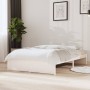 Weißer Massivholzbettrahmen 120x200 cm von , Betten und Lattenroste - Ref: Foro24-814945, Preis: 116,93 €, Rabatt: %