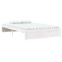 Weißer Massivholzbettrahmen 120x200 cm von , Betten und Lattenroste - Ref: Foro24-814945, Preis: 116,93 €, Rabatt: %