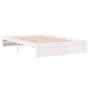 Weißer Massivholzbettrahmen 120x200 cm von , Betten und Lattenroste - Ref: Foro24-814945, Preis: 116,93 €, Rabatt: %