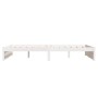 Weißer Massivholzbettrahmen 120x200 cm von , Betten und Lattenroste - Ref: Foro24-814945, Preis: 116,93 €, Rabatt: %