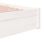 Weißer Massivholzbettrahmen 120x200 cm von , Betten und Lattenroste - Ref: Foro24-814945, Preis: 116,93 €, Rabatt: %