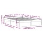 Weißer Massivholzbettrahmen 120x200 cm von , Betten und Lattenroste - Ref: Foro24-814945, Preis: 116,93 €, Rabatt: %