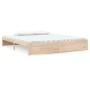 Solid wood bed frame 180x200 cm by , Beds and slatted bases - Ref: Foro24-814964, Price: 141,22 €, Discount: %