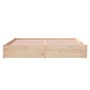 Solid wood bed frame 180x200 cm by , Beds and slatted bases - Ref: Foro24-814964, Price: 141,22 €, Discount: %