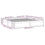 Solid wood bed frame 180x200 cm by , Beds and slatted bases - Ref: Foro24-814964, Price: 139,91 €, Discount: %
