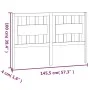 Bettkopfteil aus massivem Kiefernholz, 145,5 x 4 x 100 cm von , Kopf- und Fußteile - Ref: Foro24-818570, Preis: 39,68 €, Raba...