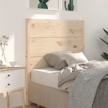 Bettkopfteil aus massivem Kiefernholz, 81 x 4 x 100 cm von , Kopf- und Fußteile - Ref: Foro24-818695, Preis: 63,11 €, Rabatt: %
