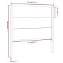 Bettkopfteil aus massivem Kiefernholz, 81 x 4 x 100 cm von , Kopf- und Fußteile - Ref: Foro24-818695, Preis: 64,13 €, Rabatt: %