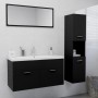 Badezimmermöbelset aus schwarzer Spanplatte von , Badezimmermöbel - Ref: Foro24-3070974, Preis: 154,07 €, Rabatt: %