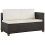 Gartenmöbel-Set mit Kissen, 4-teilig, braunes synthetisches Rattan von vidaXL, Gartensets - Ref: Foro24-44108, Preis: 348,46 ...
