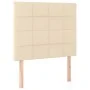 Box spring bed with cream fabric mattress 90x200 cm by , Beds and slatted bases - Ref: Foro24-3128498, Price: 334,23 €, Disco...