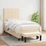Cama box spring con colchón tela color crema 90x200 cm de , Camas y somieres - Ref: Foro24-3136570, Precio: 349,23 €, Descuen...