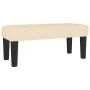 Cama box spring con colchón tela color crema 90x200 cm de , Camas y somieres - Ref: Foro24-3136570, Precio: 349,23 €, Descuen...