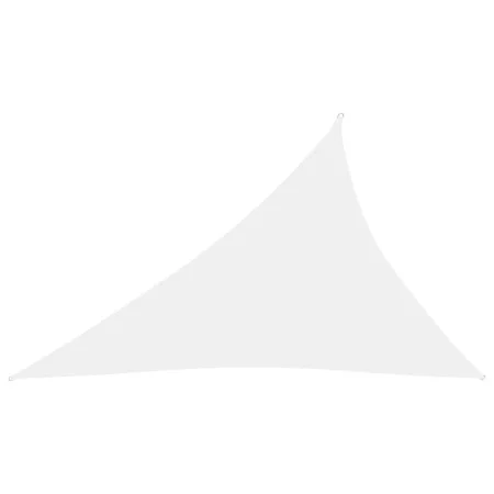 Triangular white Oxford fabric shade sail 3x4x5 m by , Umbrellas - Ref: Foro24-135283, Price: 31,07 €, Discount: %