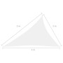Dreieckige Segelmarkise Oxford Stoff weiß 3x4x5 m von , Sonnenschirme - Ref: Foro24-135283, Preis: 23,34 €, Rabatt: %