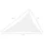 Triangular white Oxford fabric shade sail 3x4x5 m by , Umbrellas - Ref: Foro24-135283, Price: 31,07 €, Discount: %