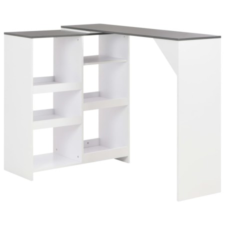 Stehtisch mit weißem Rollregal 138x39x110 cm von , Küchen- und Esstische - Ref: Foro24-280226, Preis: 125,82 €, Rabatt: %