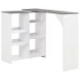 Stehtisch mit weißem Rollregal 138x39x110 cm von , Küchen- und Esstische - Ref: Foro24-280226, Preis: 118,23 €, Rabatt: %