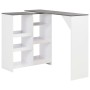 Stehtisch mit weißem Rollregal 138x39x110 cm von , Küchen- und Esstische - Ref: Foro24-280226, Preis: 125,82 €, Rabatt: %