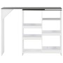 Stehtisch mit weißem Rollregal 138x39x110 cm von , Küchen- und Esstische - Ref: Foro24-280226, Preis: 125,82 €, Rabatt: %