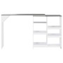 Stehtisch mit weißem Rollregal 138x39x110 cm von , Küchen- und Esstische - Ref: Foro24-280226, Preis: 125,82 €, Rabatt: %