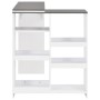 Stehtisch mit weißem Rollregal 138x39x110 cm von , Küchen- und Esstische - Ref: Foro24-280226, Preis: 125,82 €, Rabatt: %