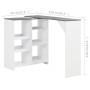 Stehtisch mit weißem Rollregal 138x39x110 cm von , Küchen- und Esstische - Ref: Foro24-280226, Preis: 125,82 €, Rabatt: %