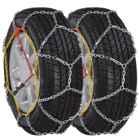 2 cadenas de nieve para neumáticos automóvil / coche, 12 mm KN