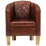 Brown genuine leather armchair by , Armchairs - Ref: Foro24-359638, Price: 255,04 €, Discount: %